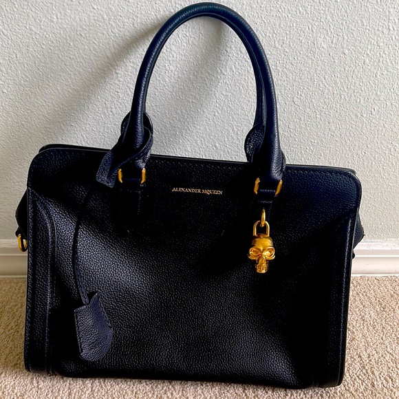 Alexander McQueen Black Leather Bag - Picture 2 of 6